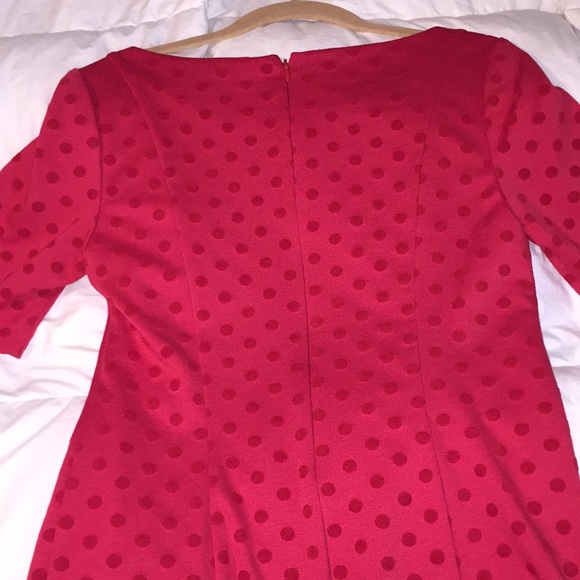 NWOT LC Lauren Conrad Red Polka Dot Dress Size 8 - Picture 6 of 8